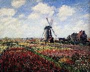 Claude Monet Tulip Fields With The Rijnsburg Windmill Sweden oil painting artist